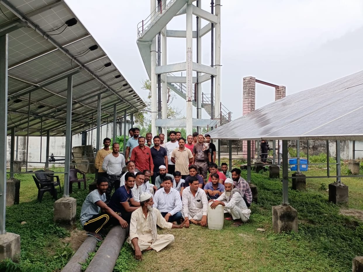 Villagers protest on Jal Nigam for water