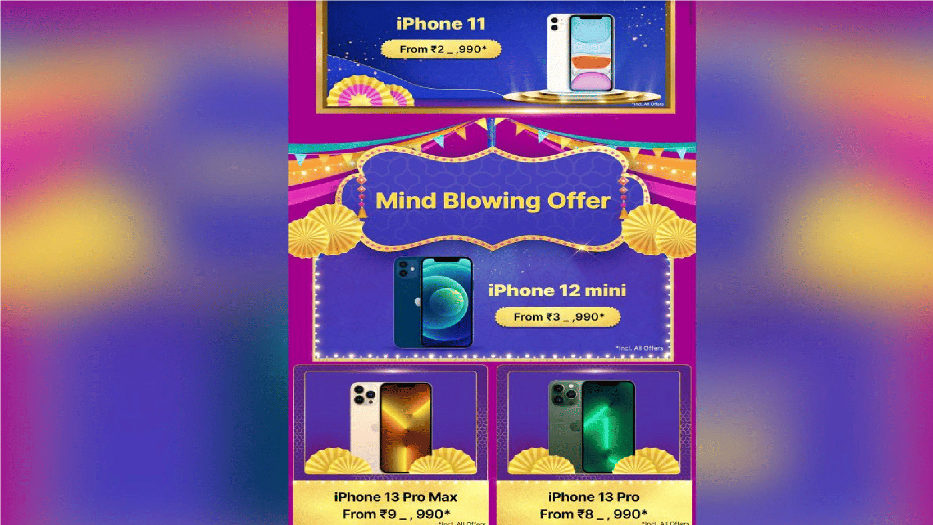 Flipkart Big Billion Days 2022 Sale Offer on iPhone 13 Series iPhone 12 mini iPhone 11