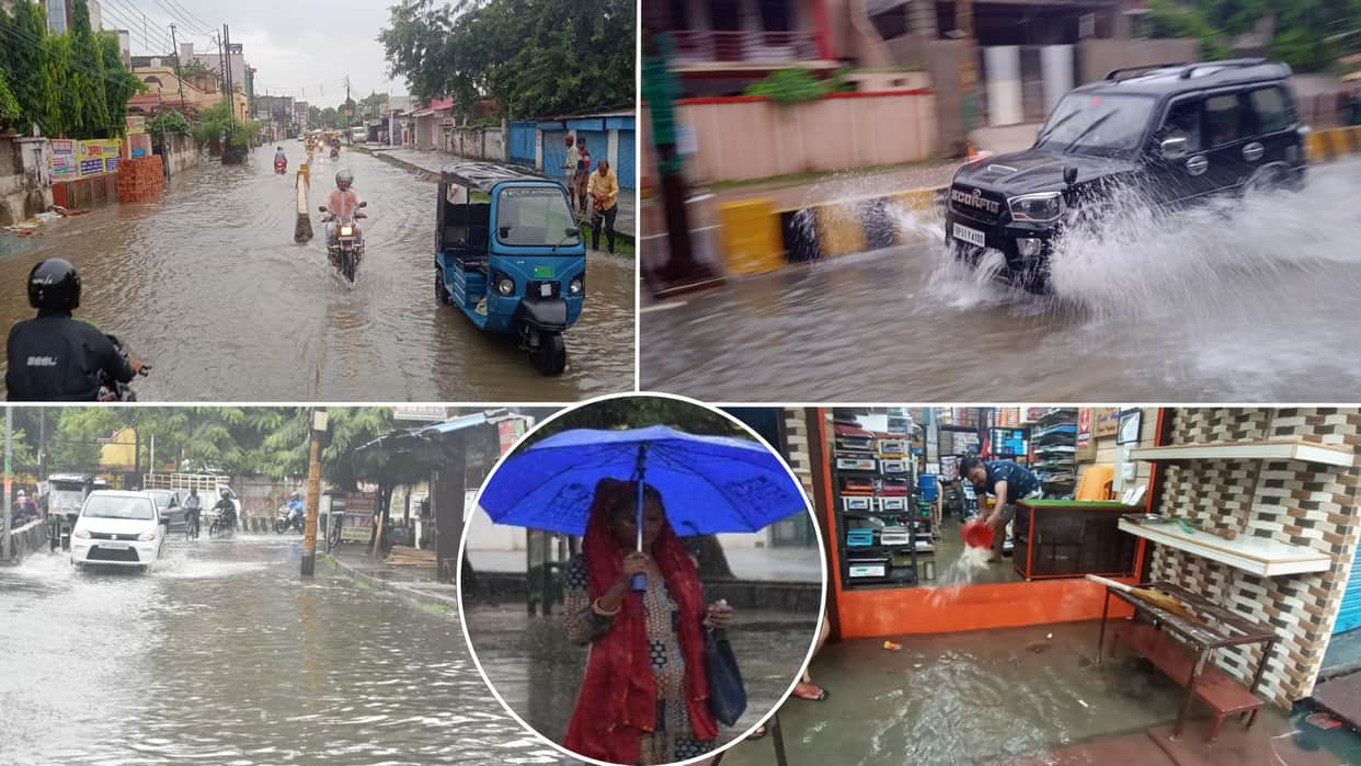 Continuous rain for 24 hours in Gorakhpur city and Rural