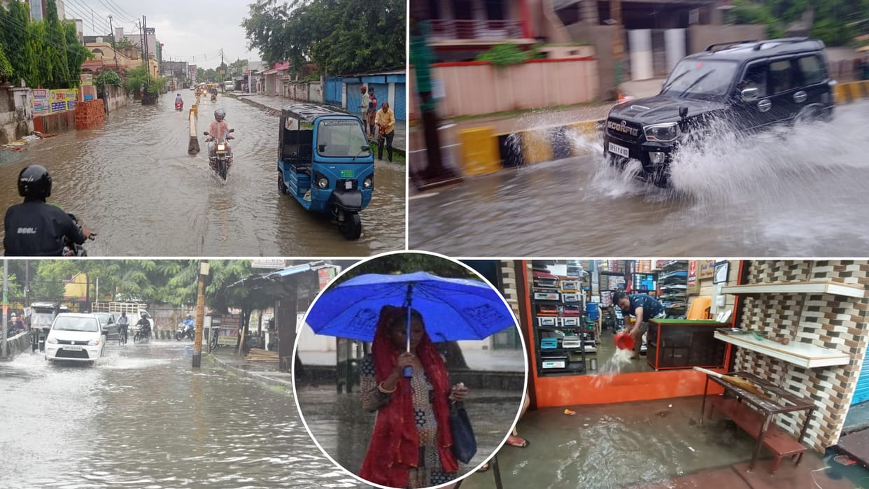 Continuous rain for 24 hours in Gorakhpur city and Rural