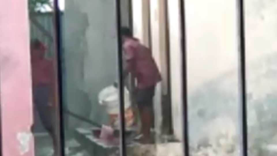 Video of girl students cleaning toilets goes viral on social media in Punjab