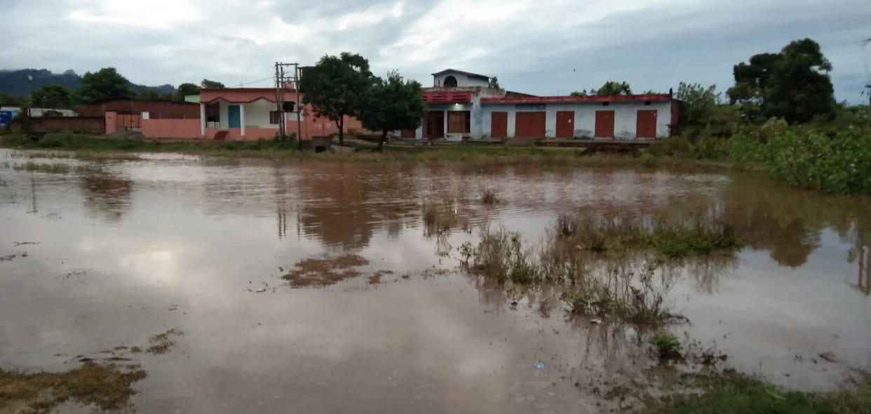 Waterlogging due to rain, power supply stalled