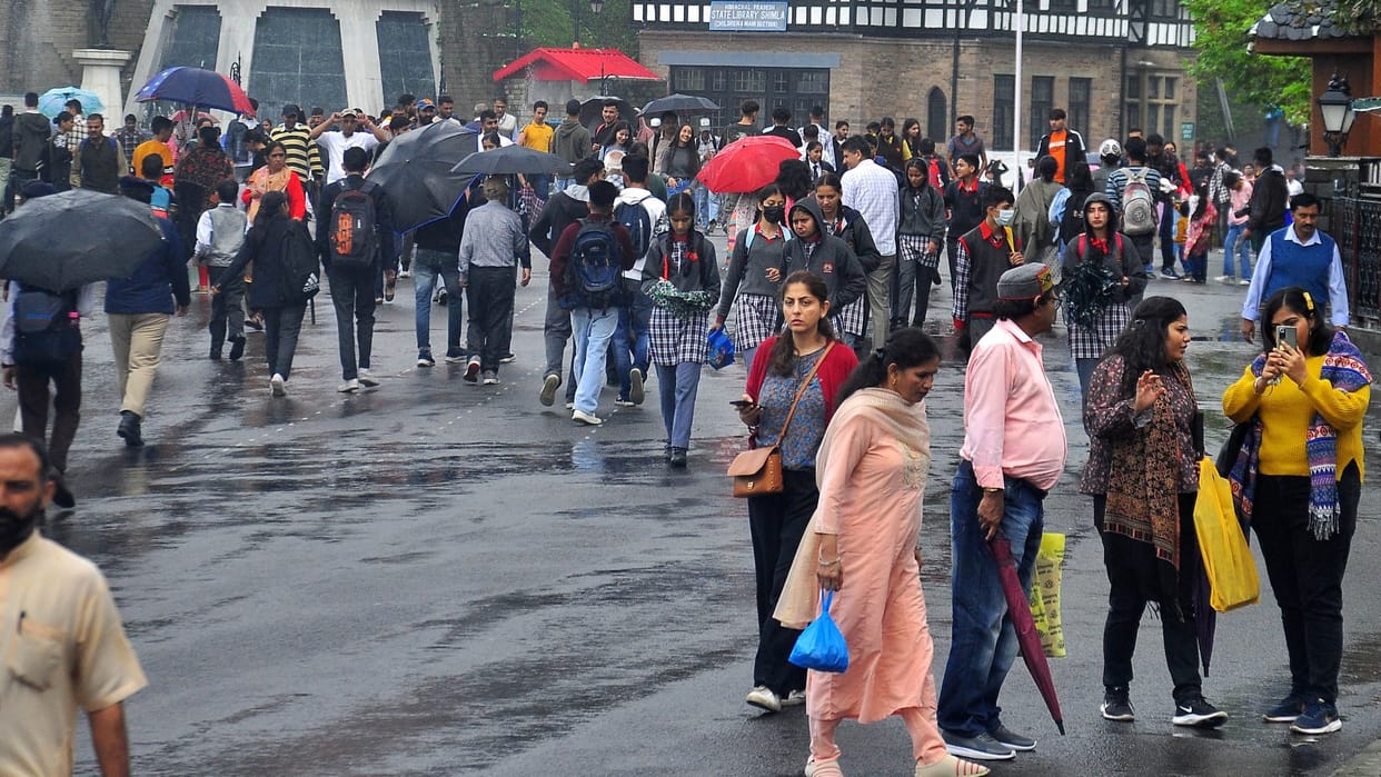 Himachal Weather update rain in shimla mandi nahan and dharamshala