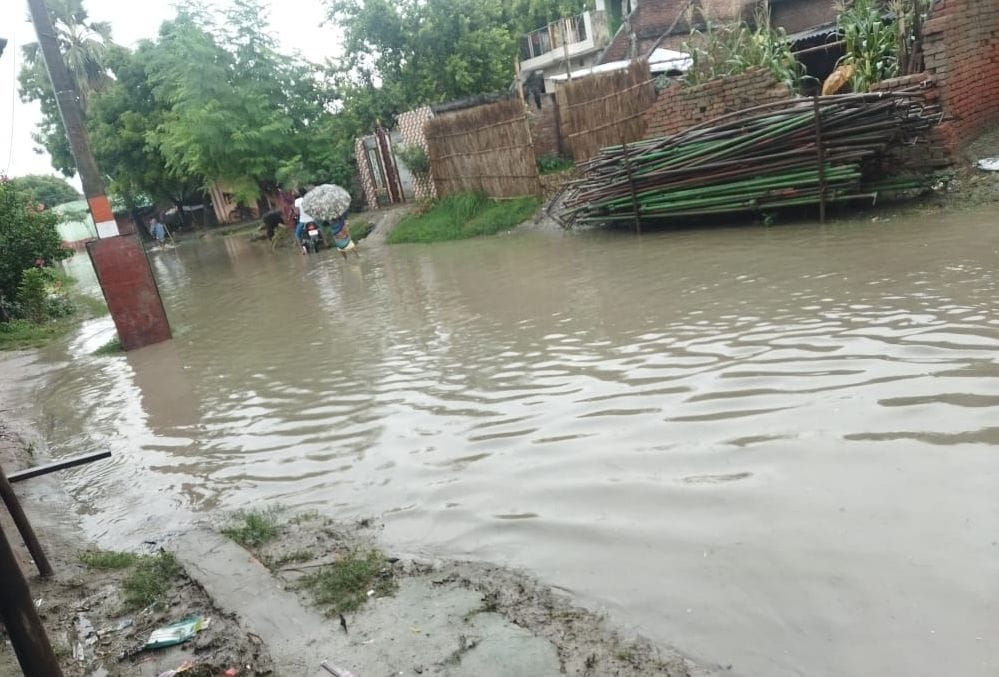 heavy rainfall in santkabirnagar