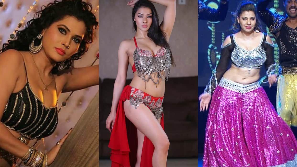 Top 5 hot Bhojpuri item song dancers From namrita Malla Rani Chatterjee Sambhavna Seth Seema Singh Nisha