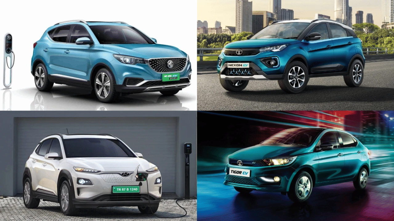 EV sales in august 2022 Tata Nexon Tigor MG ZS EV Hyundai BYD BMW Mahindra