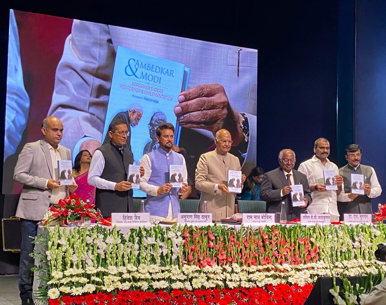 Former President Ram Nath Kovind launches book- Ambedkar and Modi: Reformer's Ideas Performer's Implementation