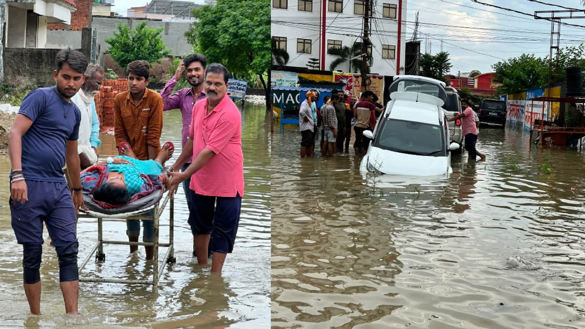 Gorakhpur Rain houses and Rain water entered shops too