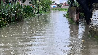 Waterlogging in many areas of Gorakhpur city
