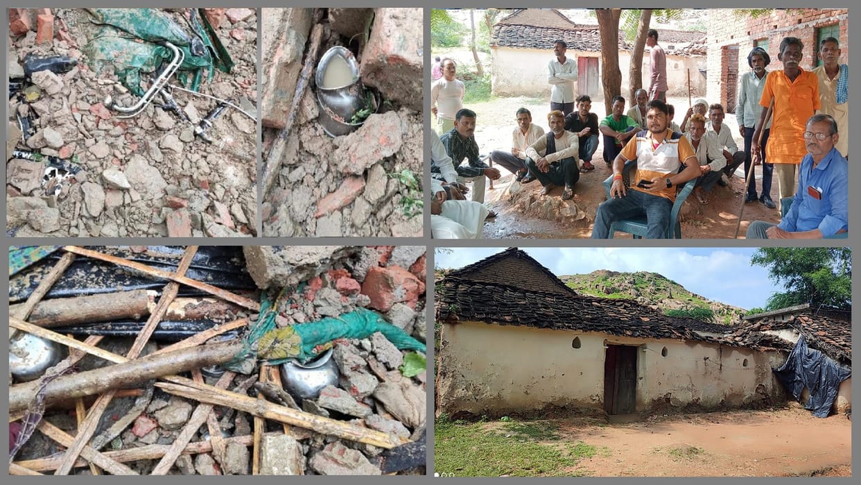 After death of nine people due to wall collapse in Lucknow mourning spread in village of victim s family in Jh