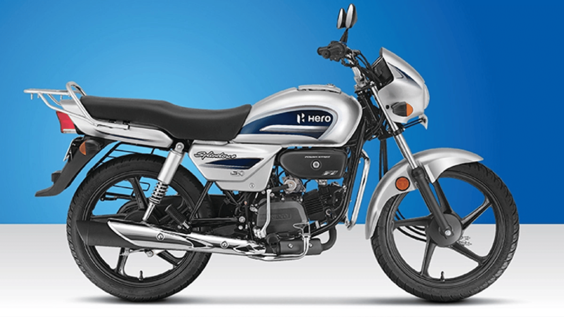 Hero MotoCorp Launches Hero Splendor Plus with new Silver Nexus Blue colour Know Priced Features Specification