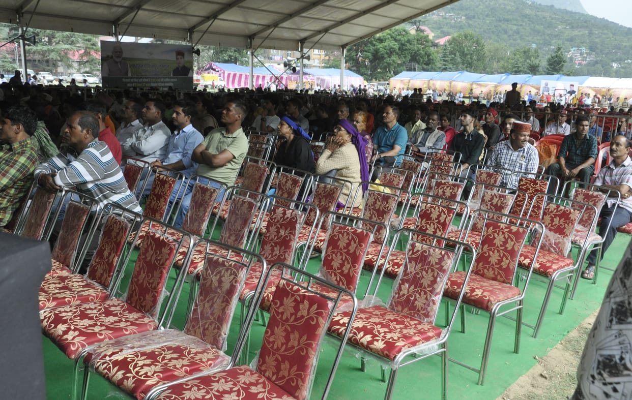 Local leaders could not gather crowd for Jai Ram Thakur's program