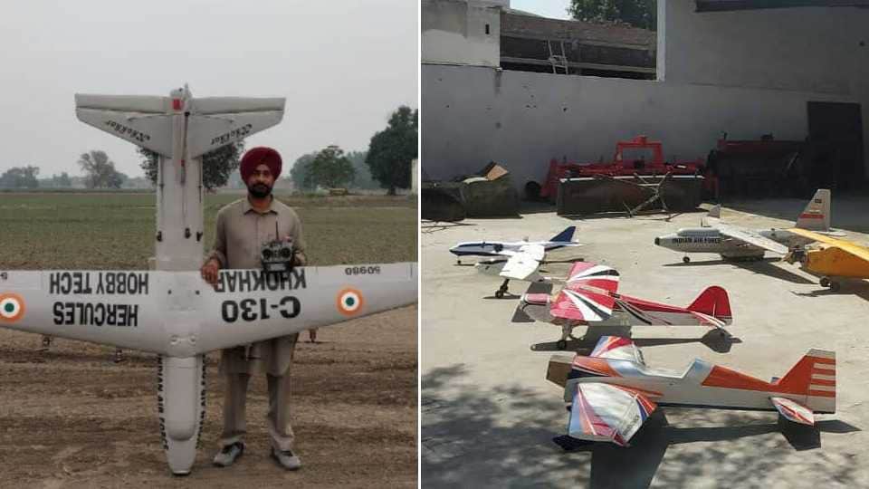 Punjab Farmer built more than 50 model aircraft