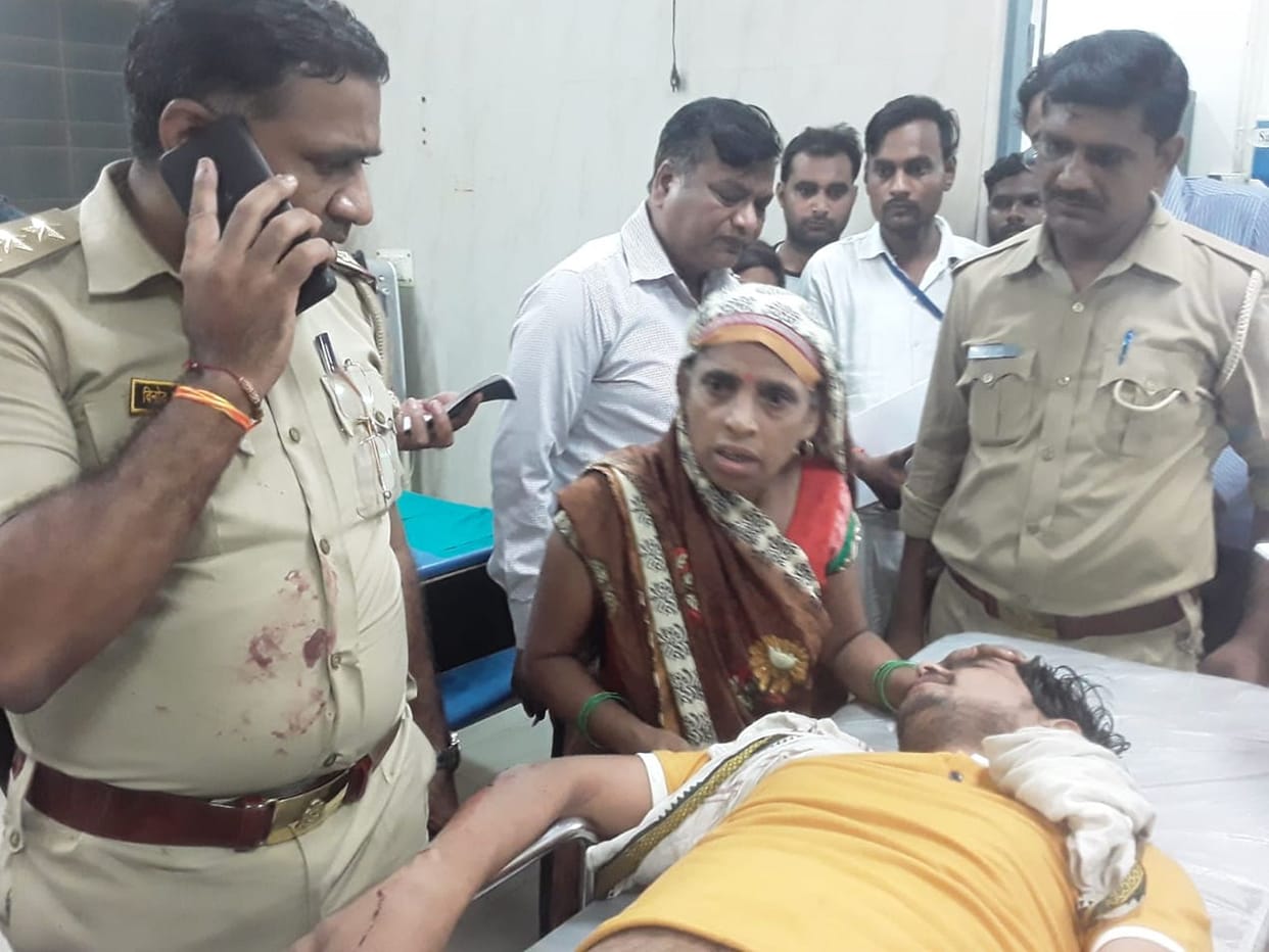 Bike rider dies due to dumper collision, three injured