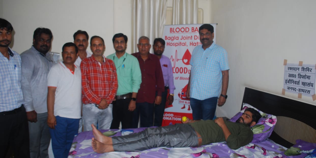 40 people donated blood in the camp