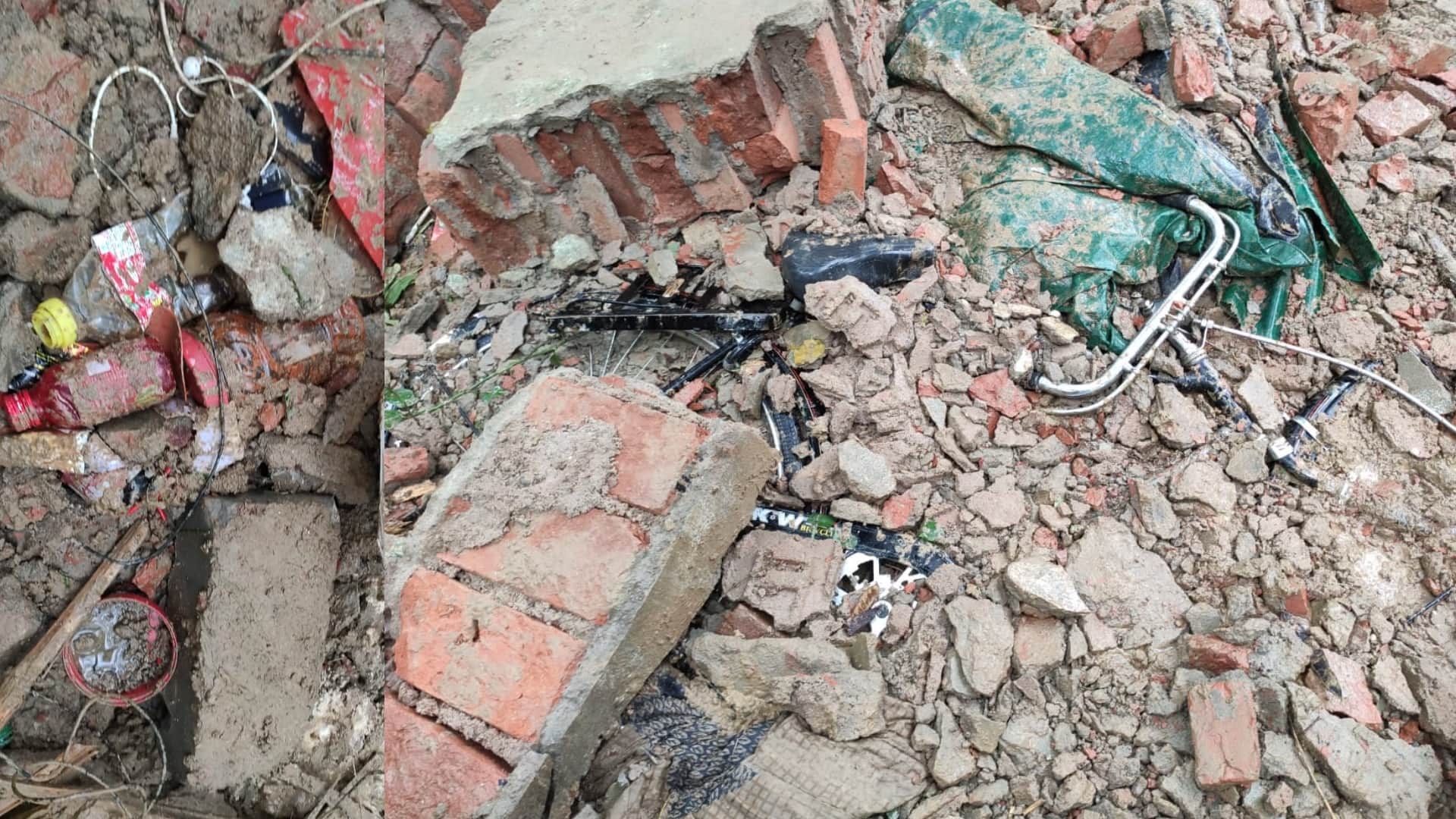 Lucknow wall collapsed The screams of laborers buried in the rain