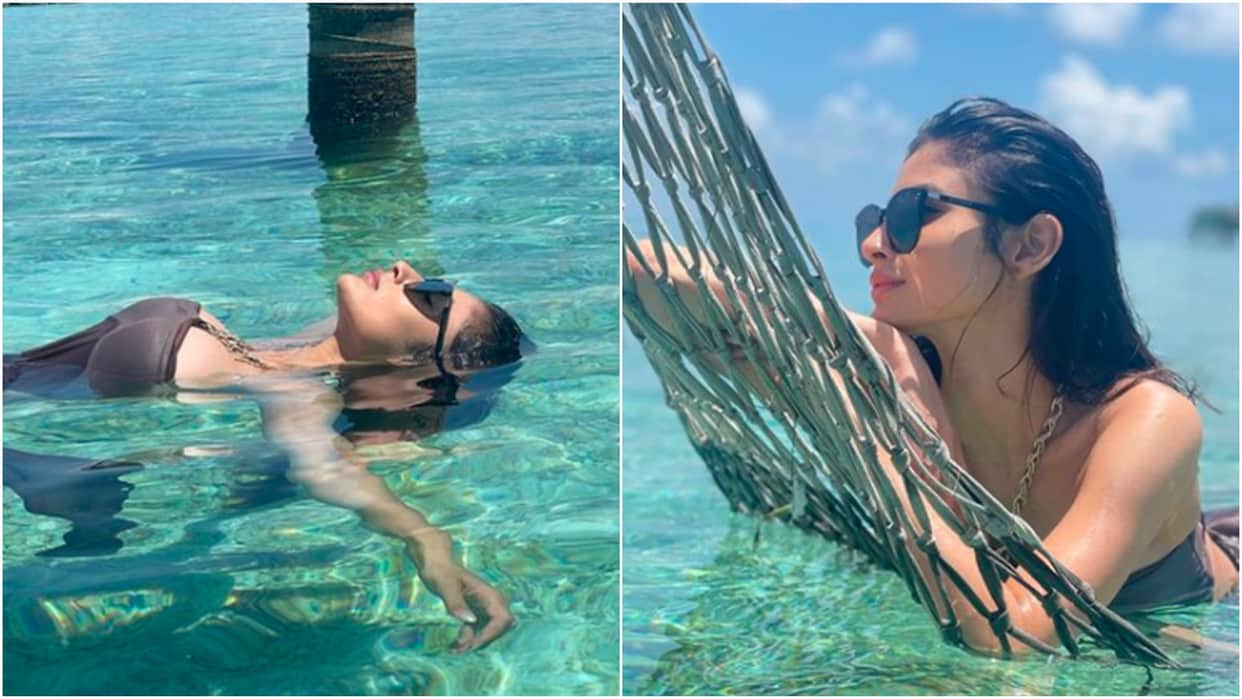 brahmastra actress mouni roy flaunts her super bold look in black monokini photos goes viral