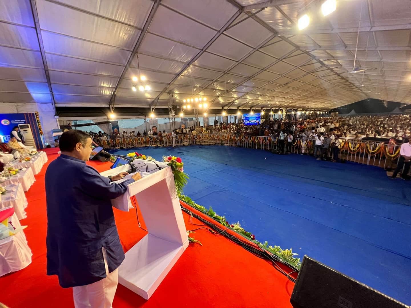 Union Minister Nitin Gadkari inaugurates lays foundation stone of 7 National Highway projects in Gwalior MP