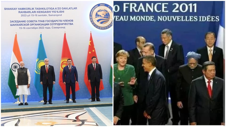 SCO Summit 2022: Politics between Congress and BJP over Pm Narendra Modi group photo with SCO leaders