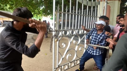 Two students who were fasting in protest against fee hike
