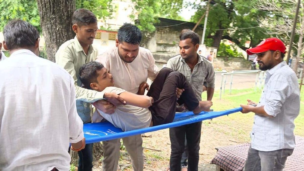 Two students who were fasting in protest against fee hike