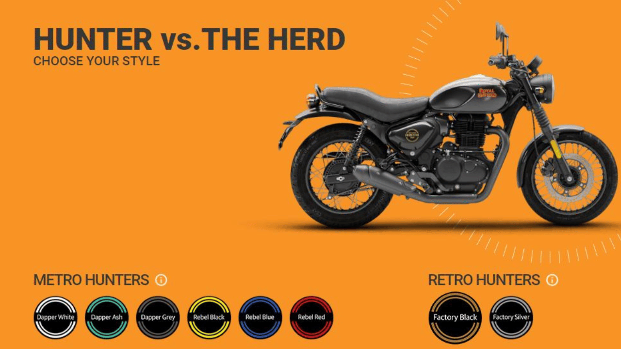 Royal Enfield's second cheapest bike Hunter 350 almost beats Classic 350 in August