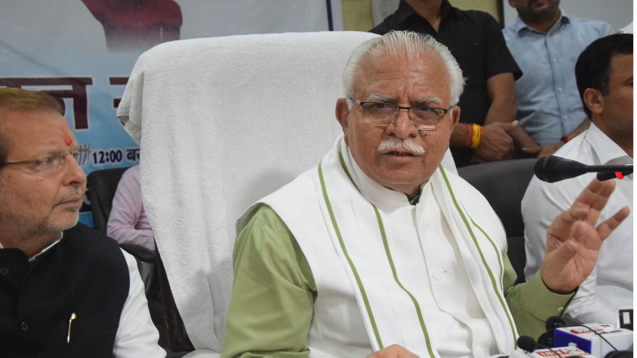 CM Manohar Lal suspends village secretary in Rohtak of Haryana
