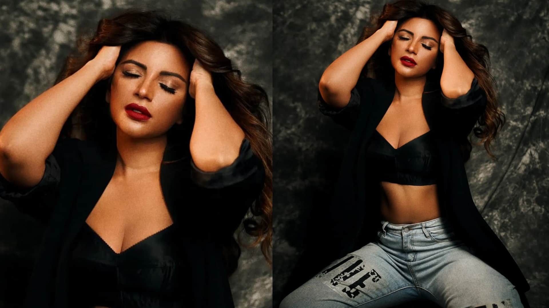 Shama Sikander shares new bold photos in white shorts black top getting viral on internet