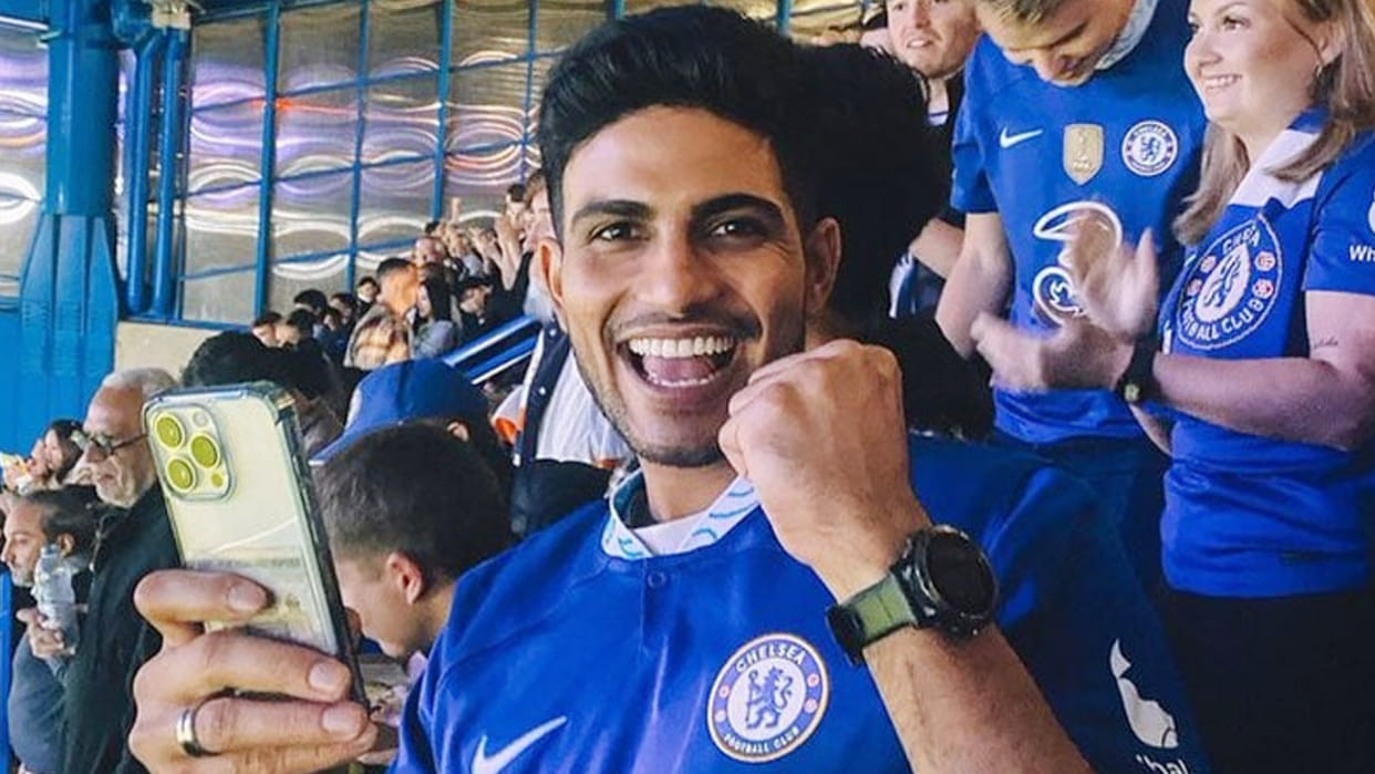 Shubman Gill watches English Premier League Chelsea Match In Stamford Bridge Stadium