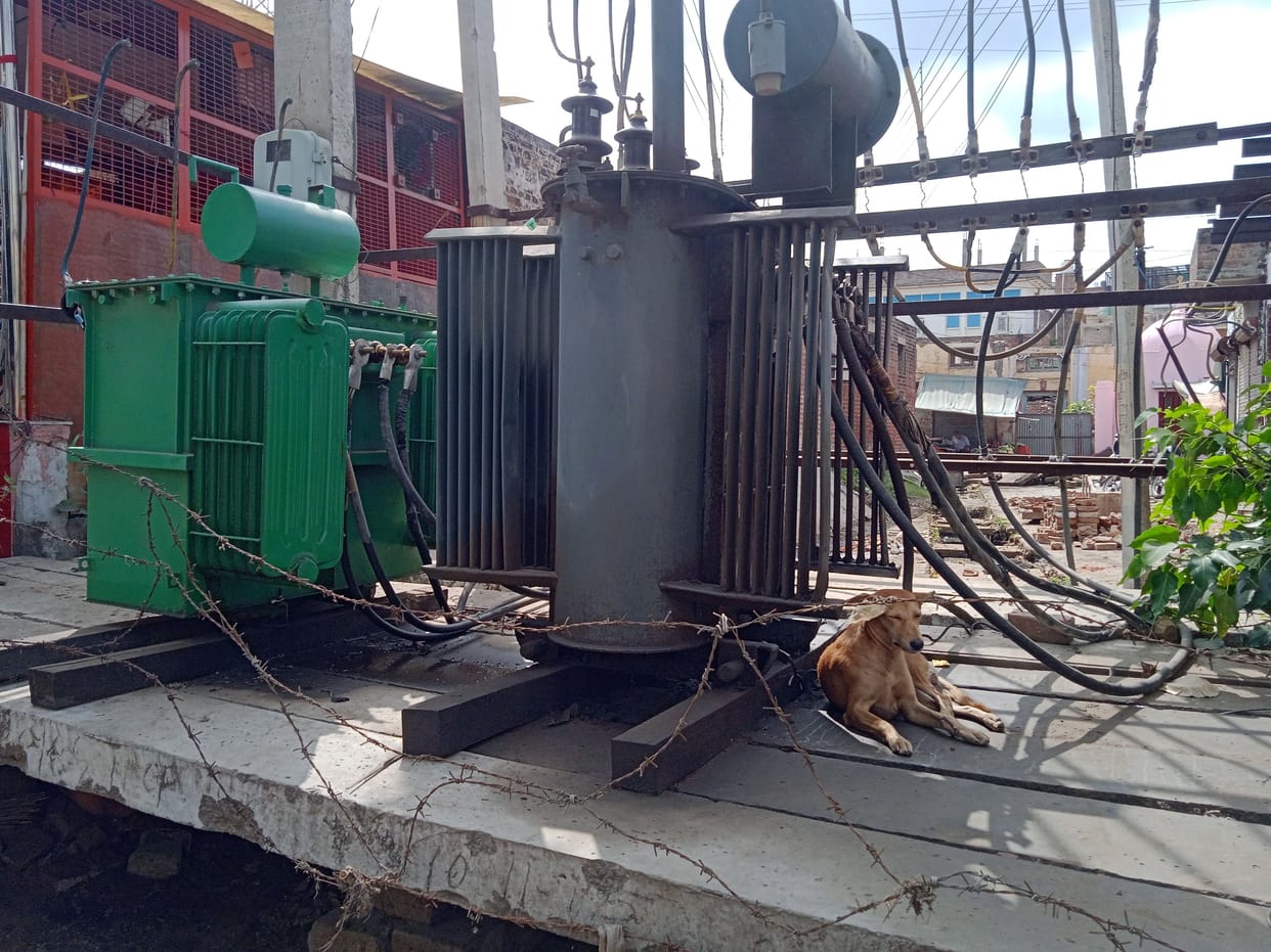Calling for accidents giving power transformers kept at different places in the city