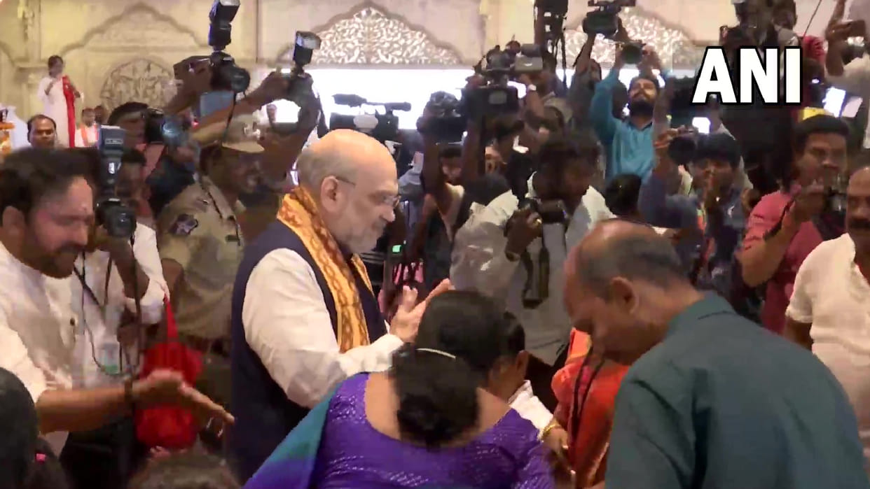 Union Home Minister Amit Shah distributes free Divyang aids, appliances and others to Divyangjan in Hyderabad