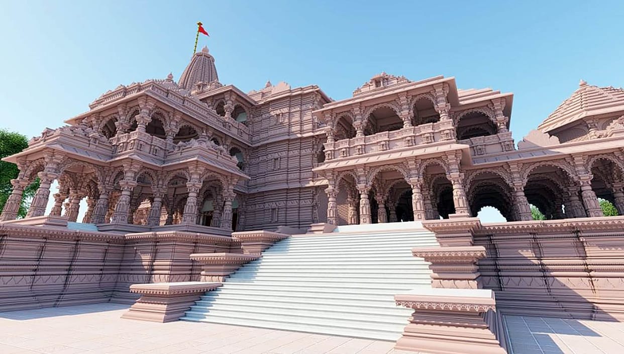 The walls of the temple will tell the stories of Ramayana