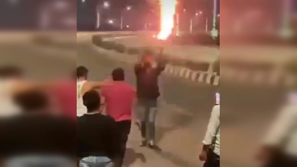 Video of ruckus during birthday party on elevated road in Sahibad Ghaziabad goes viral