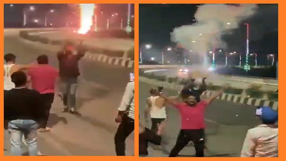 Video of ruckus during birthday party on elevated road in Sahibad Ghaziabad goes viral