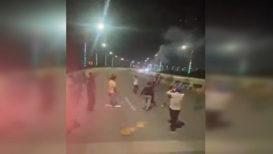 Video of ruckus during birthday party on elevated road in Sahibad Ghaziabad goes viral