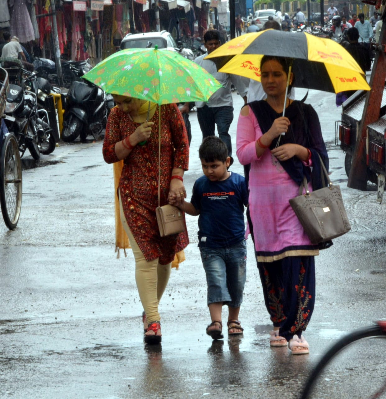 Intermittent rain continued, got relief from heat