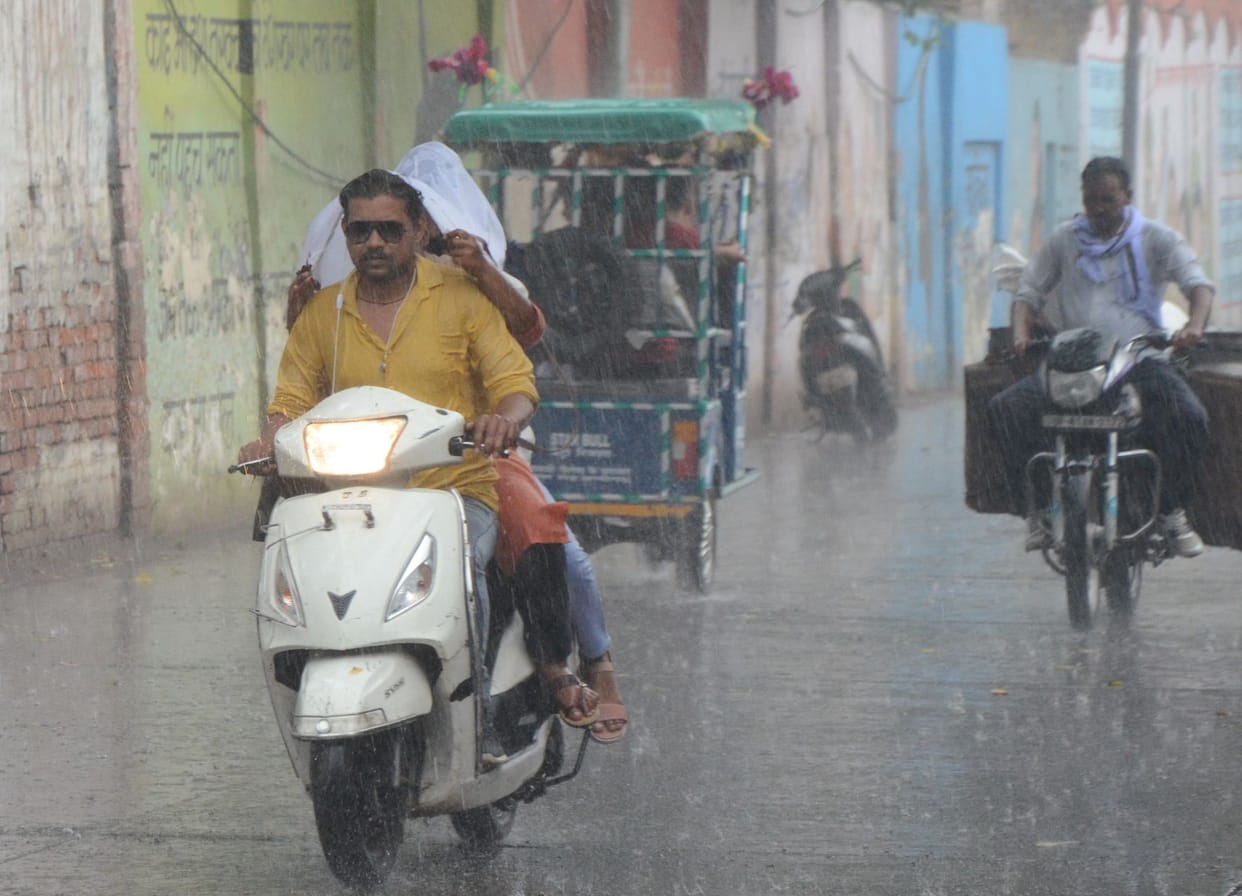 Monsoon soaked the city in the last phase