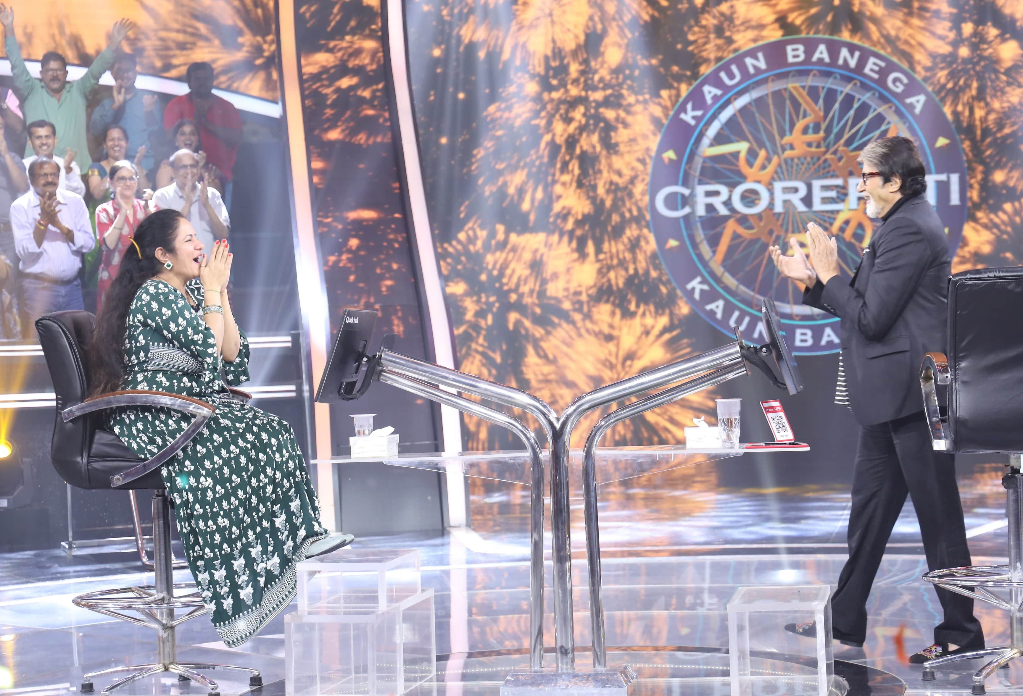 Kaun Banega Crorepati 14 Kavita Chawla happy after loosing 7 crore 5 lakh question in Amitabh Bachchan Show