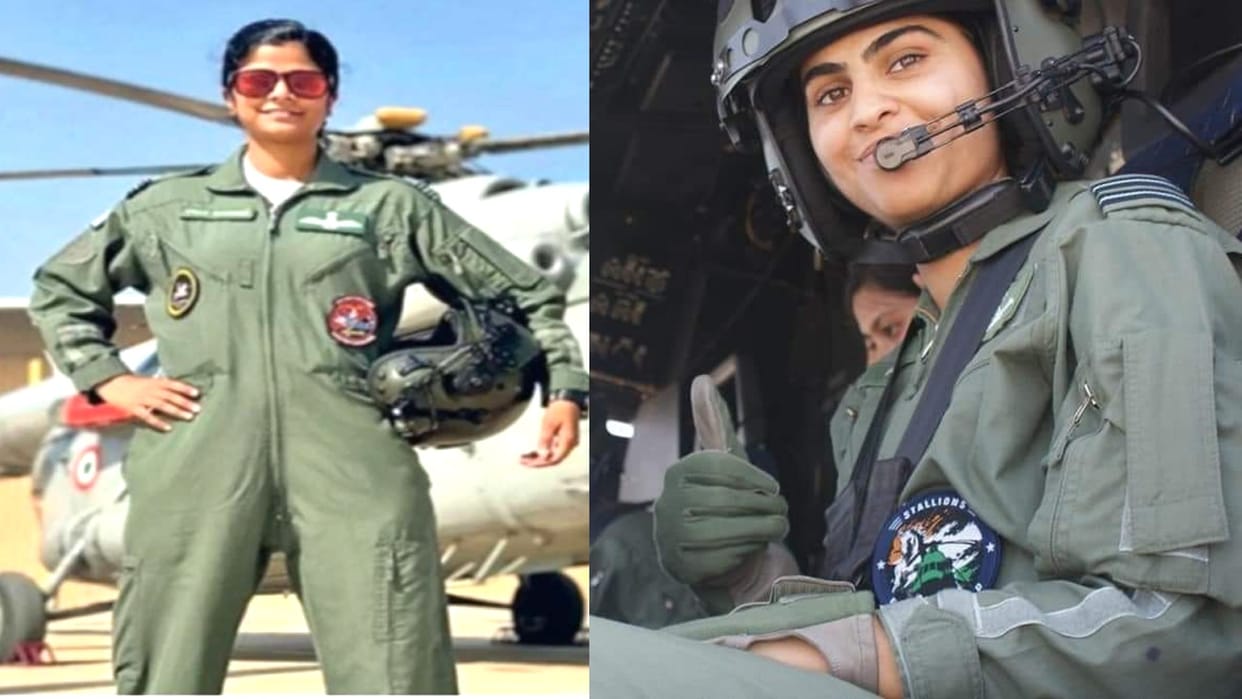 IAF Women Pilots Parul Bhardwaj and Swati Rathore To Fly Chinook Helicopter Near Indo China Border