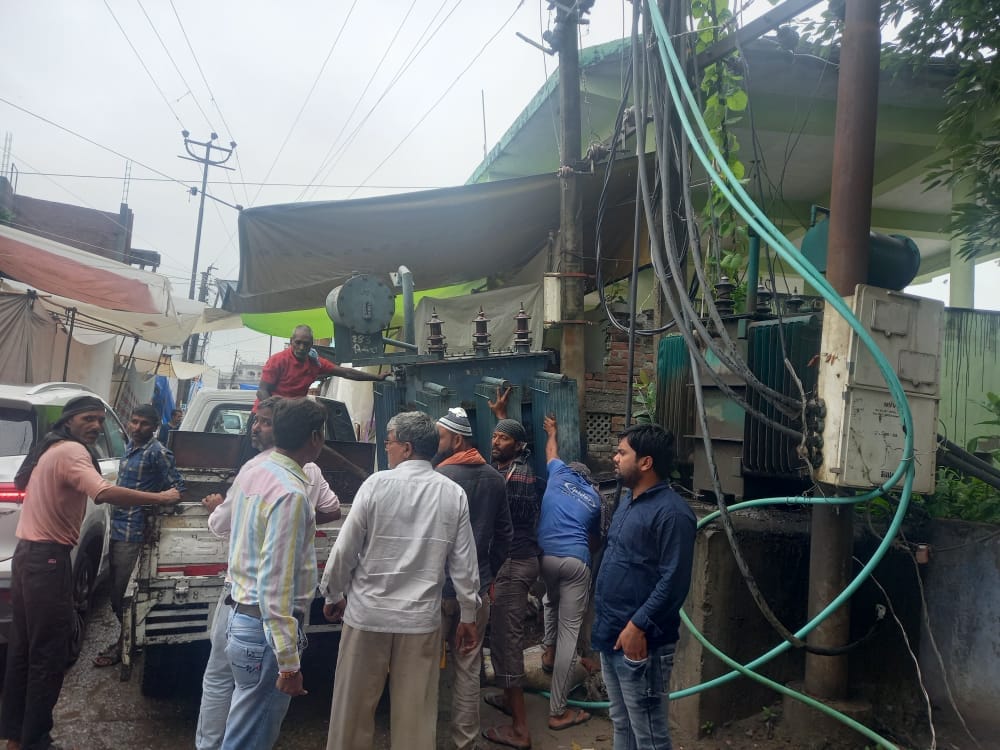 Lights of two hundred and fifty villages went off due to storm and rain