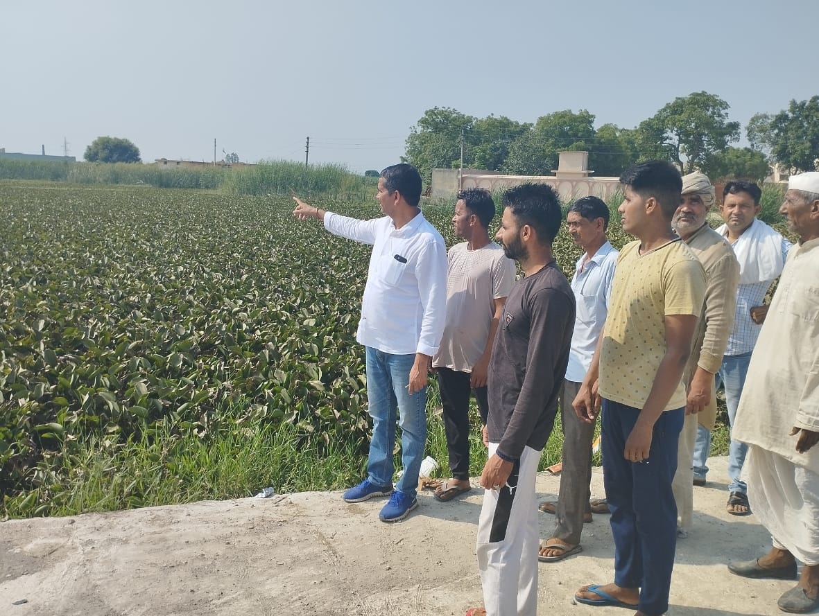 Mansoorpur pond filled with dirt, villagers upset
