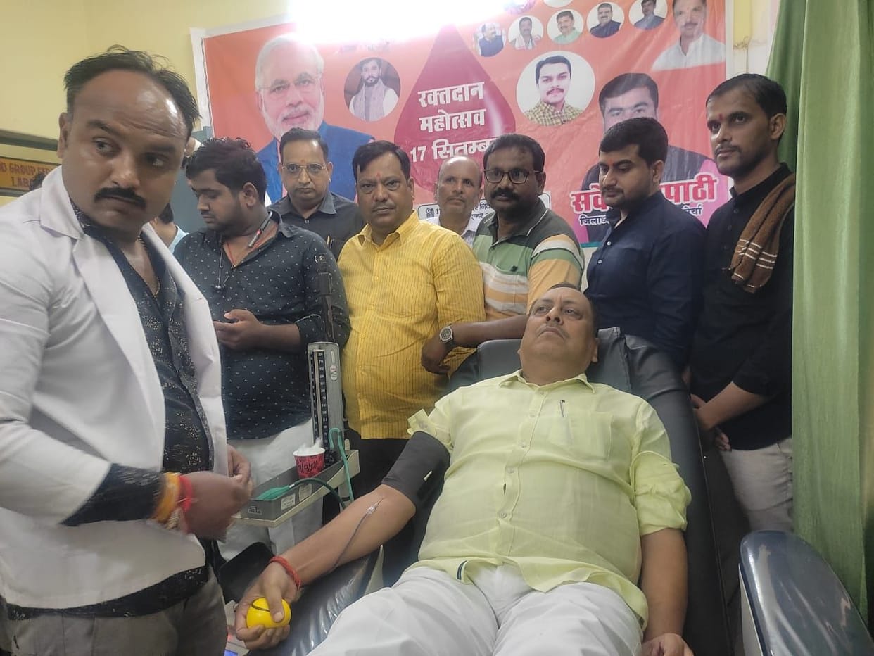 blood donation organise on pm birthday