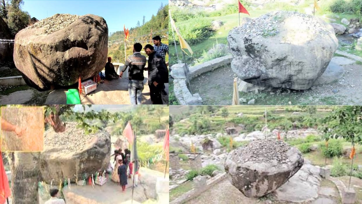 Hundreds of tons of heavy rock shakes with just a touch of a finger, a wonderful piece of mechanics of the Mah