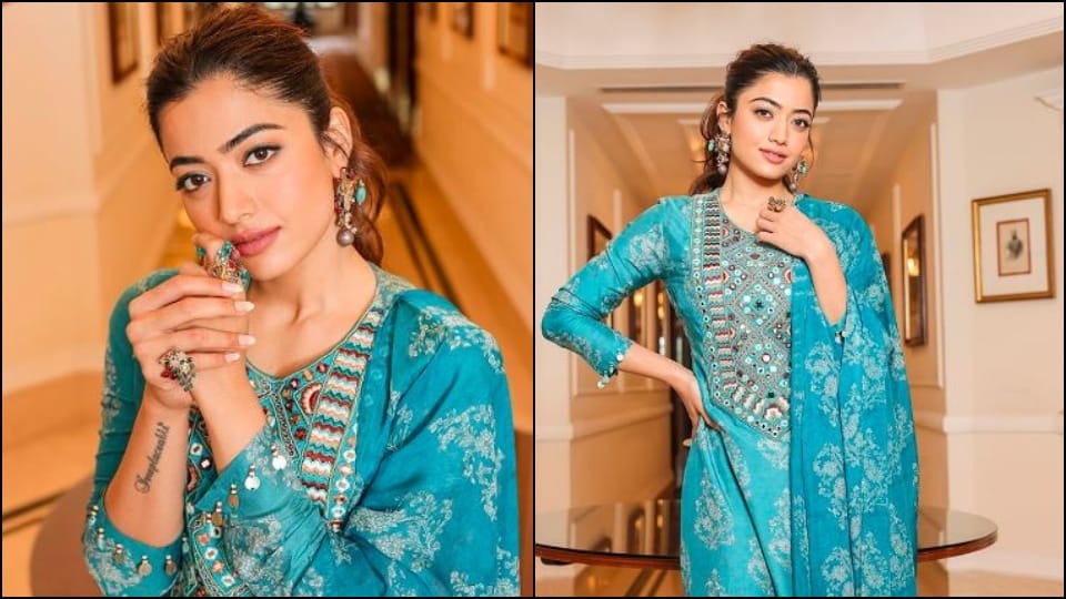 rashmika mandanna cute dressing style perfect for festive season