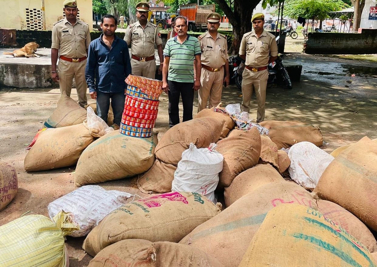 Gutkha factory caught, two accused arrested