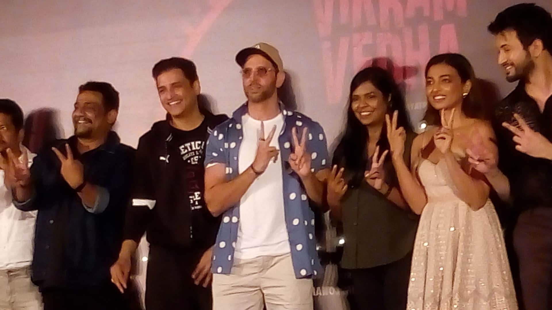 Vikram Vedha song Alcoholia launched in Mumbai with Hrithik Roshan fans T Series Vishal Sheykhar Manoj M