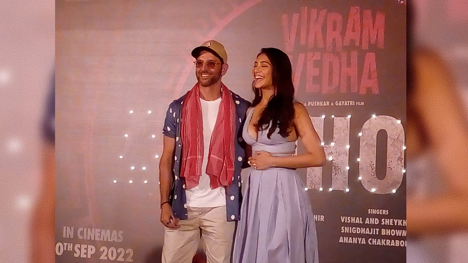 Vikram Vedha song Alcoholia launched in Mumbai with Hrithik Roshan fans T Series Vishal Sheykhar Manoj M