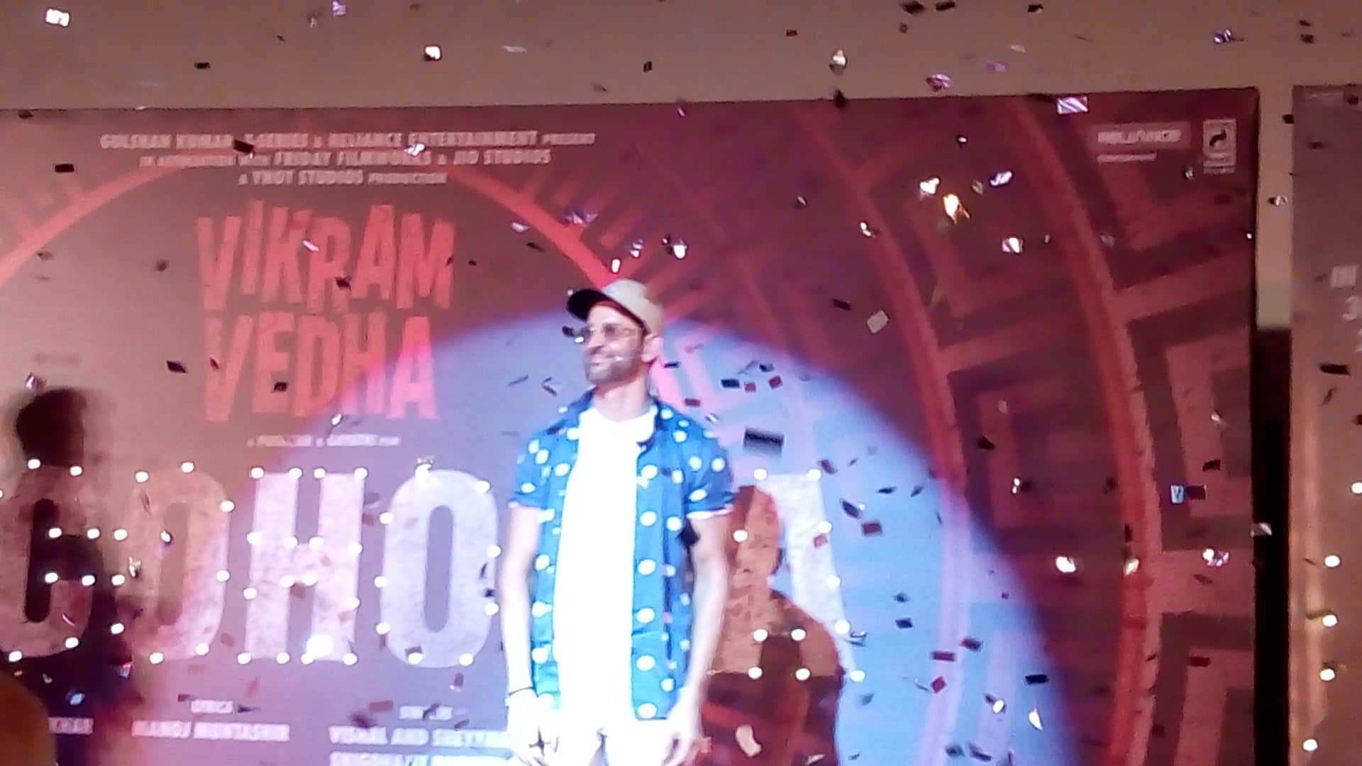 Vikram Vedha song Alcoholia launched in Mumbai with Hrithik Roshan fans T Series Vishal Sheykhar Manoj M