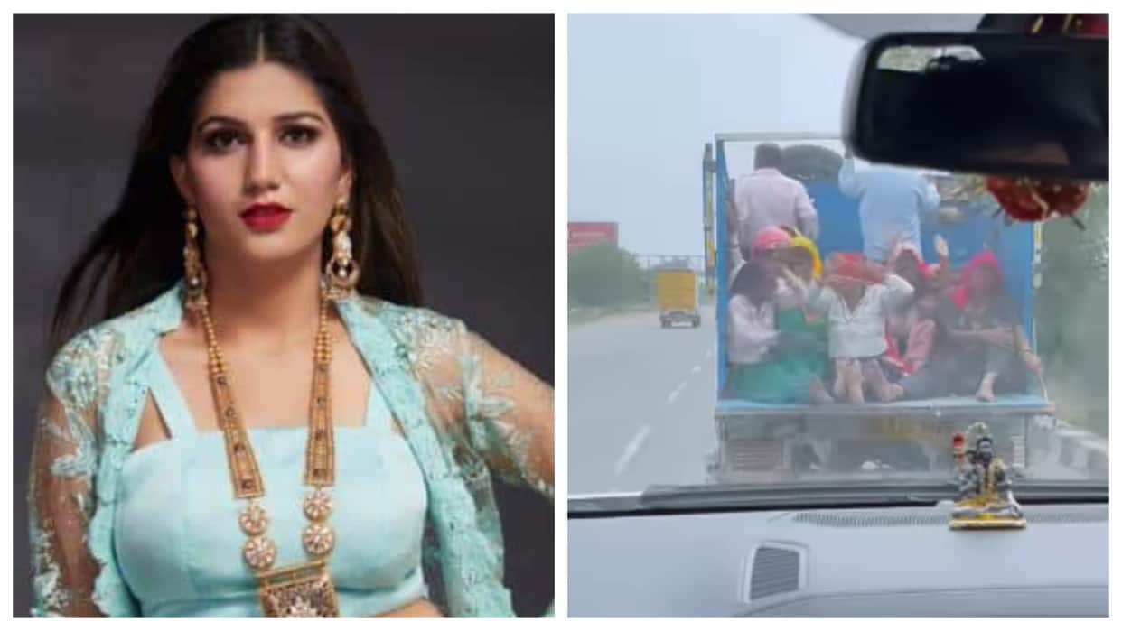 Sapna Choudhary shares her dance video on Love You Gori Re song in moving car