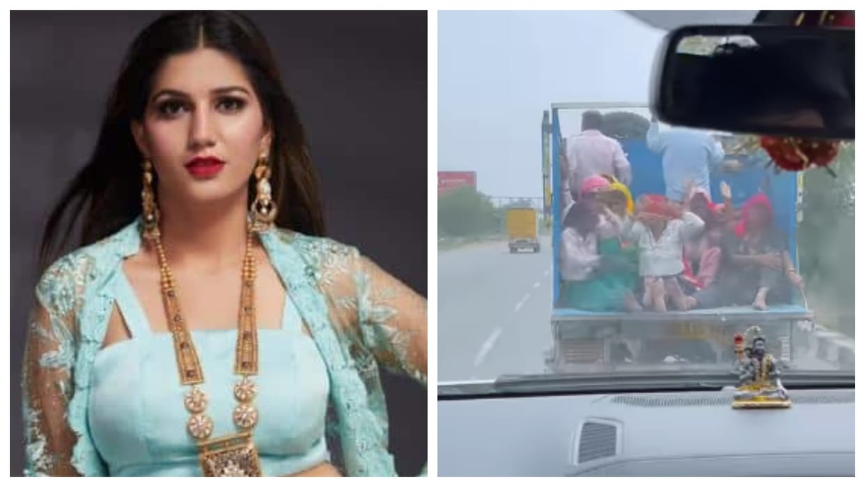 Sapna Choudhary shares her dance video on Love You Gori Re song in moving car